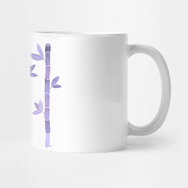 Watercolor Bamboo Pattern - Lavender by monitdesign